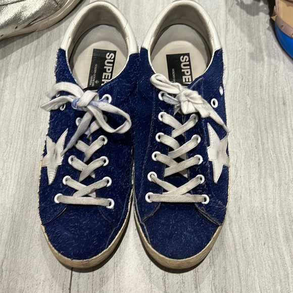 Golden Goose Shoes - Golden goose blue/white sneakers